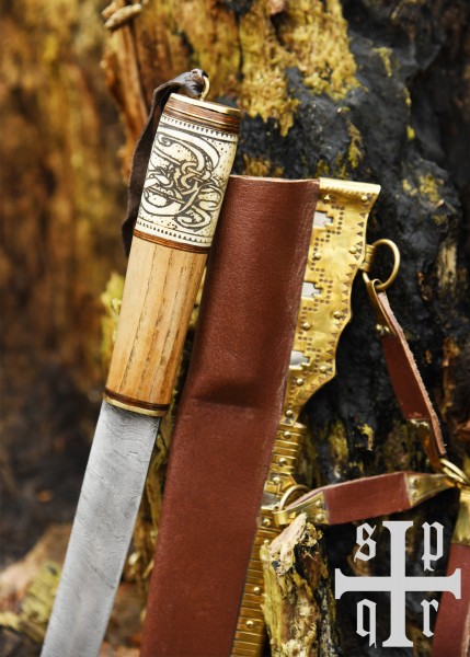 Viikinkipuukko, damascusterä