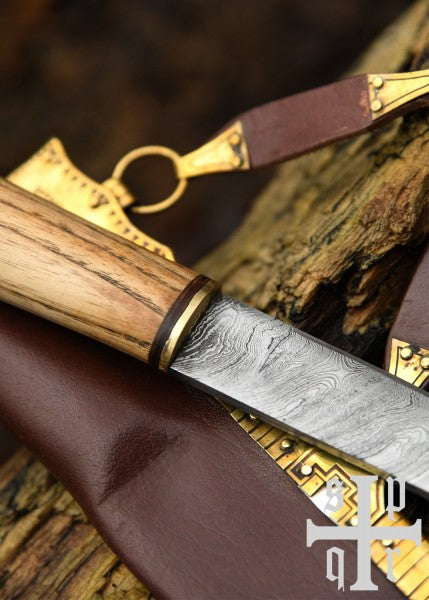 Viikinkipuukko, damascusterä