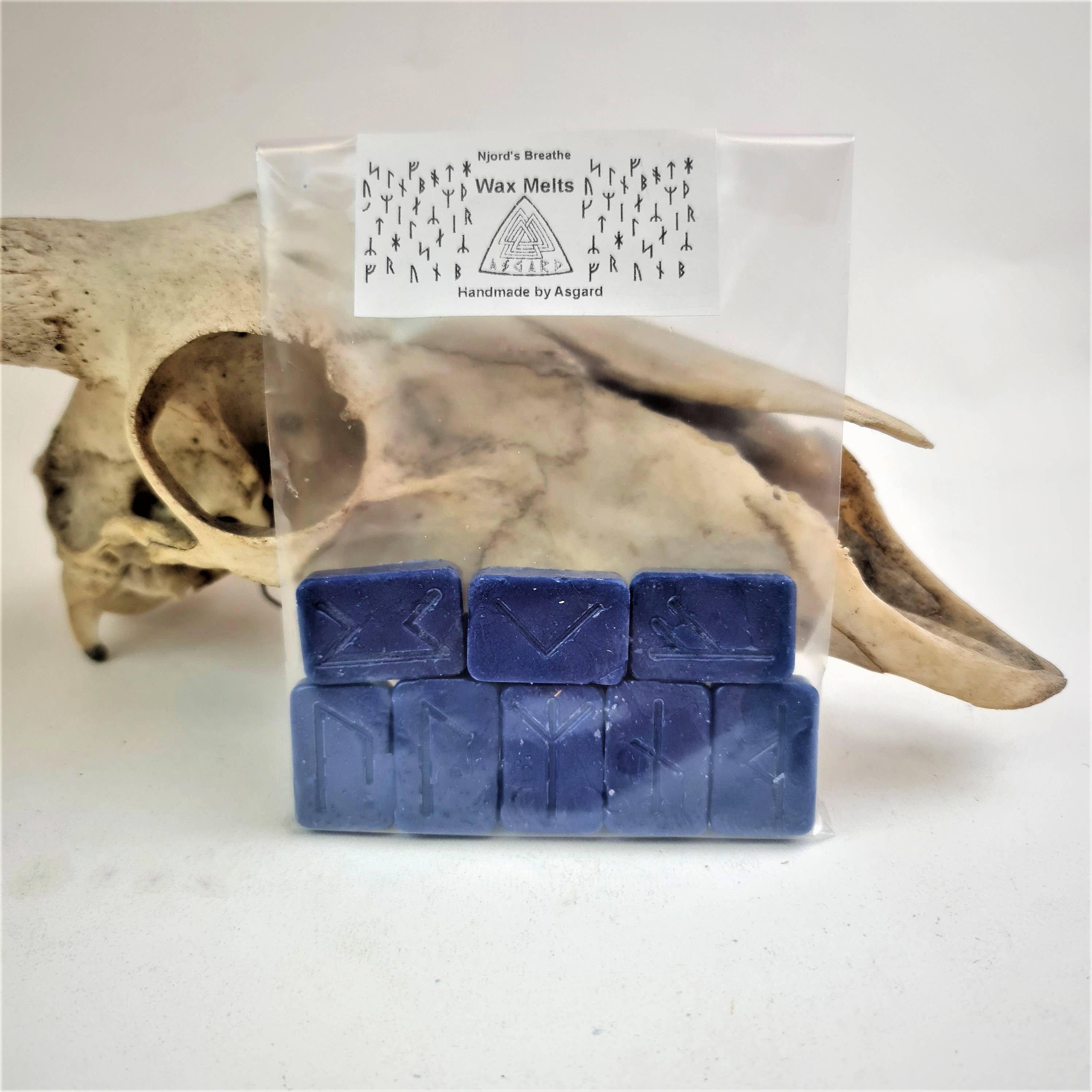 Njordin henkäys -tuoksuvahat – 8 viikinkiriimun setti