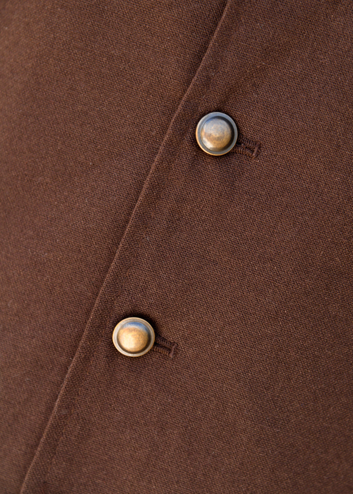 Keskiaikainen liivi Lasse, ruskea