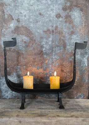 Viikinkilaiva kynttilänjalka