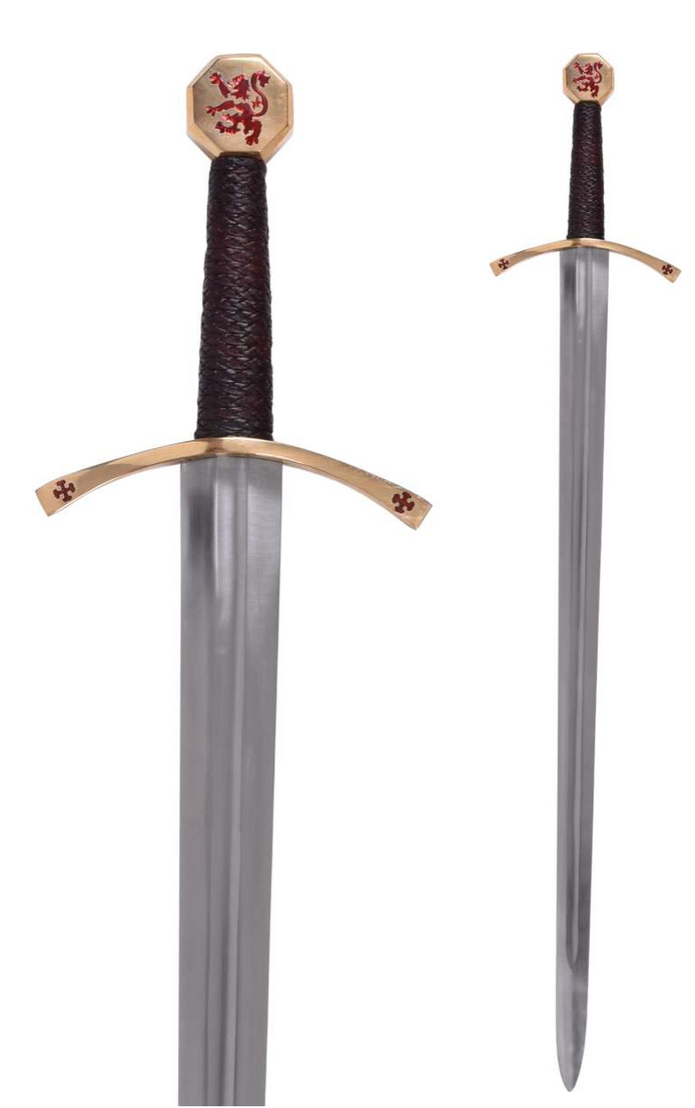 Yhden käden miekka Bruce, huotralla