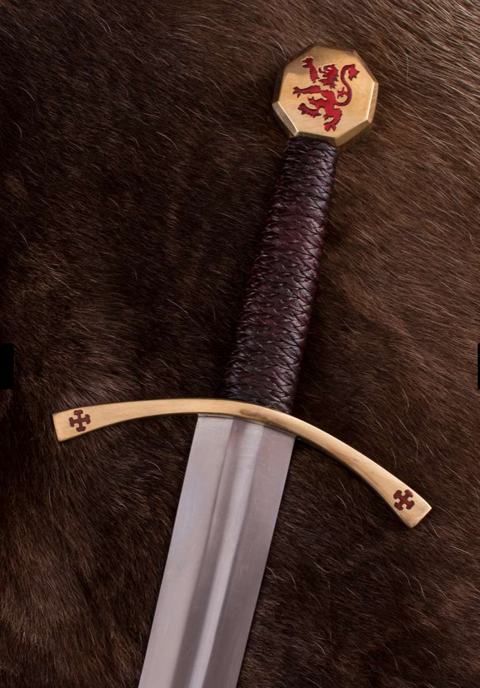 Yhden käden miekka Bruce, huotralla