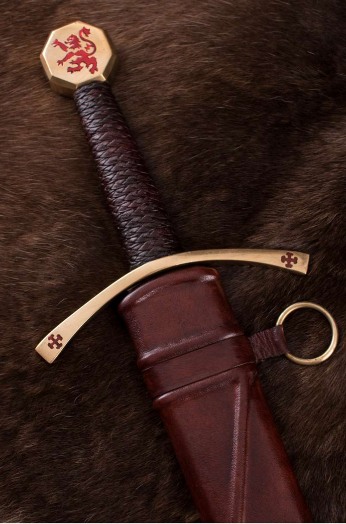 Yhden käden miekka Bruce, huotralla