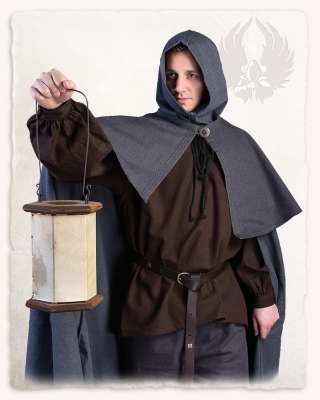 Bron pelerine, lyhyt viitta, puuvilla