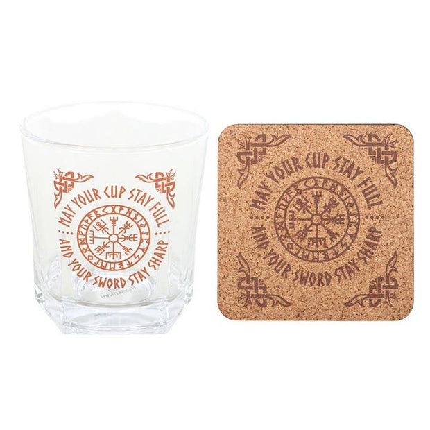 Viikinkilasi – Vegvisir-kompassi & lasinalunen