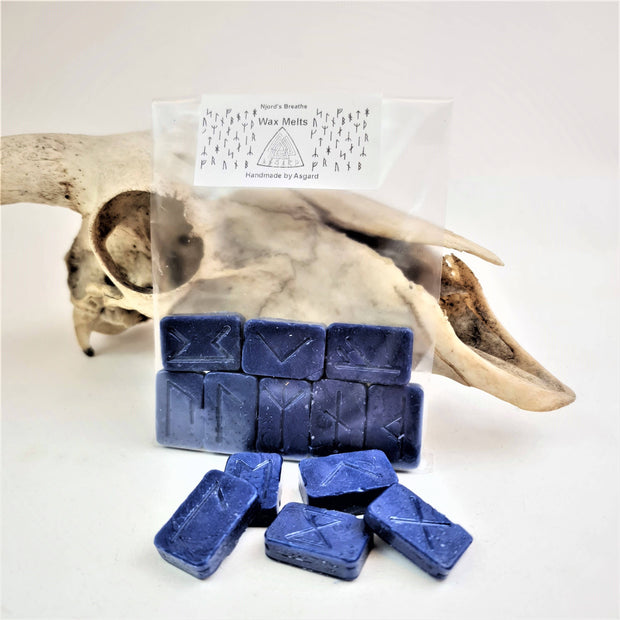 Njordin henkäys -tuoksuvahat – 8 viikinkiriimun setti