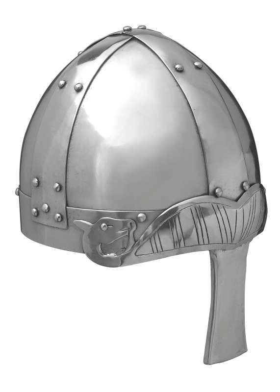 Spangenhelm-kypärä, nenäsuojalla, battle-ready