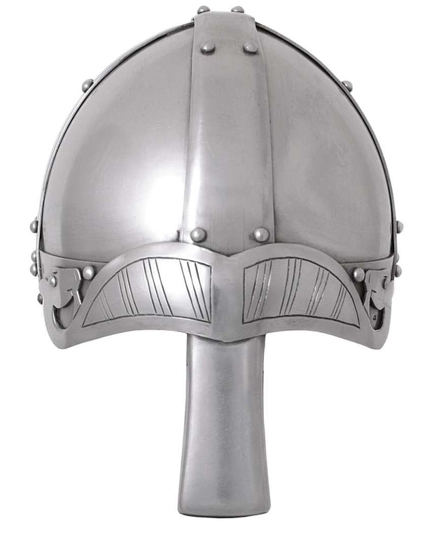 Spangenhelm-kypärä, nenäsuojalla, battle-ready