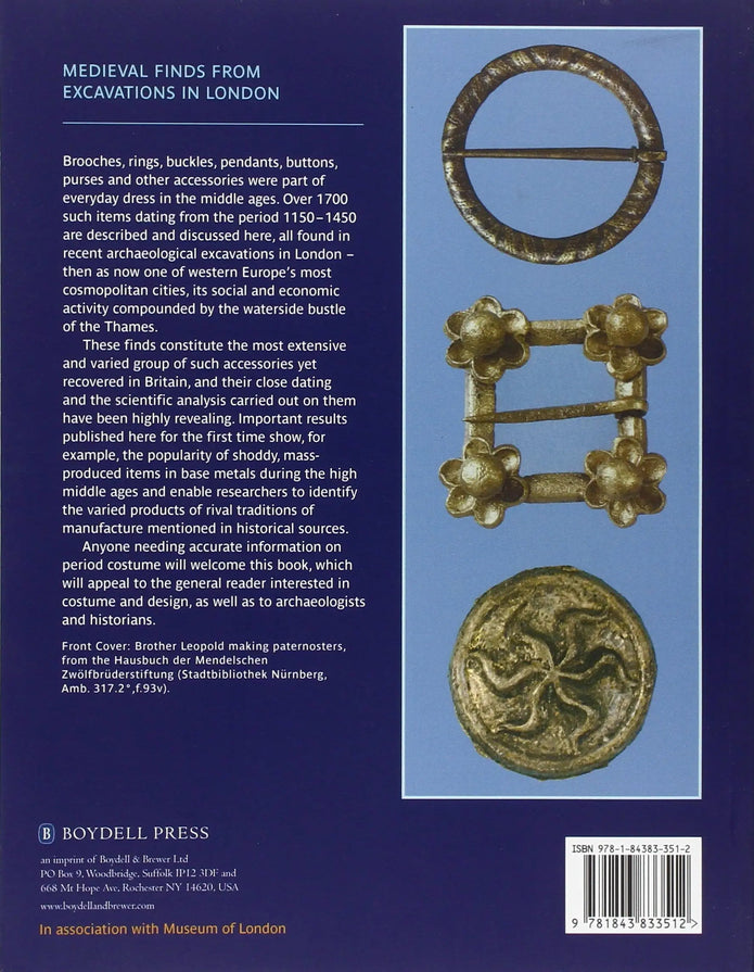 Dress Accessories, c. 1150- c. 1450 (Medieval Finds from Excavations in London) - Geoff Egan, Frances Pritchard - Tarotpuoti